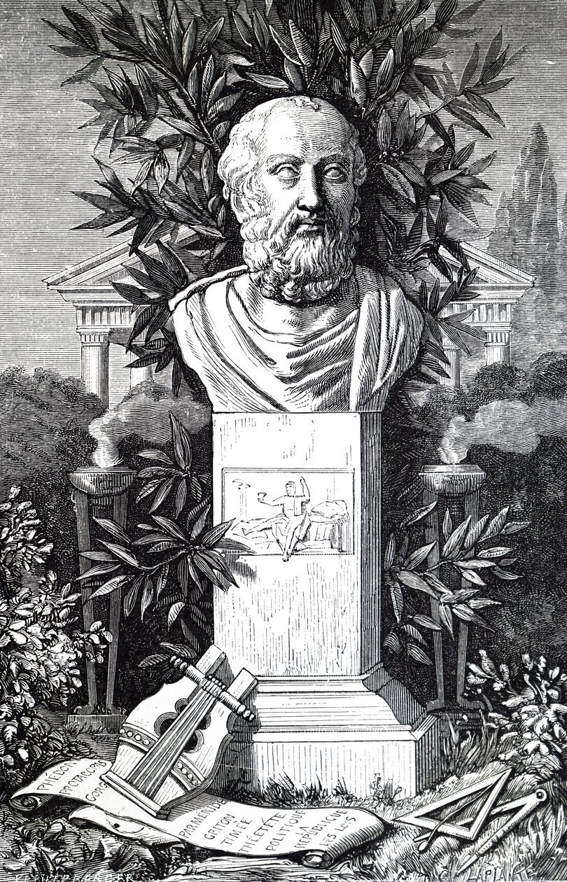 Eine Büste von Platon von Unbekannt