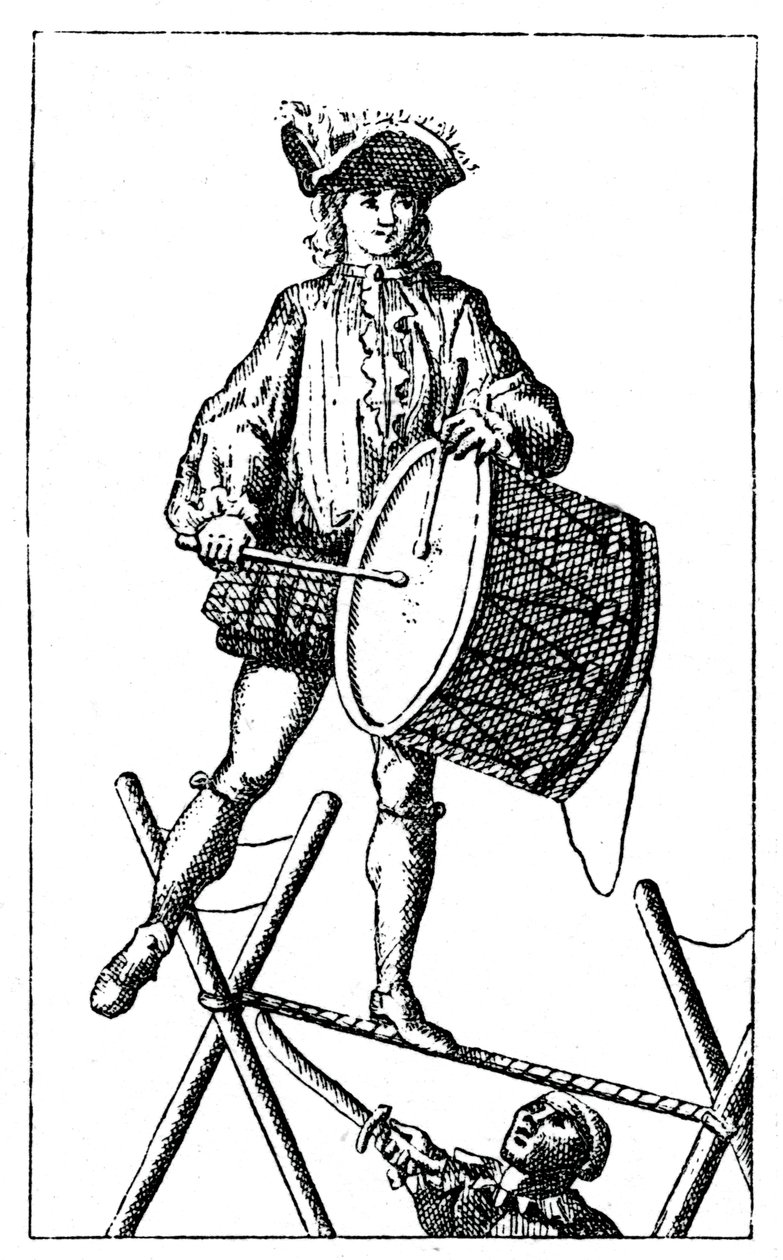 Akrobatikübung, 1885 von Unbekannt