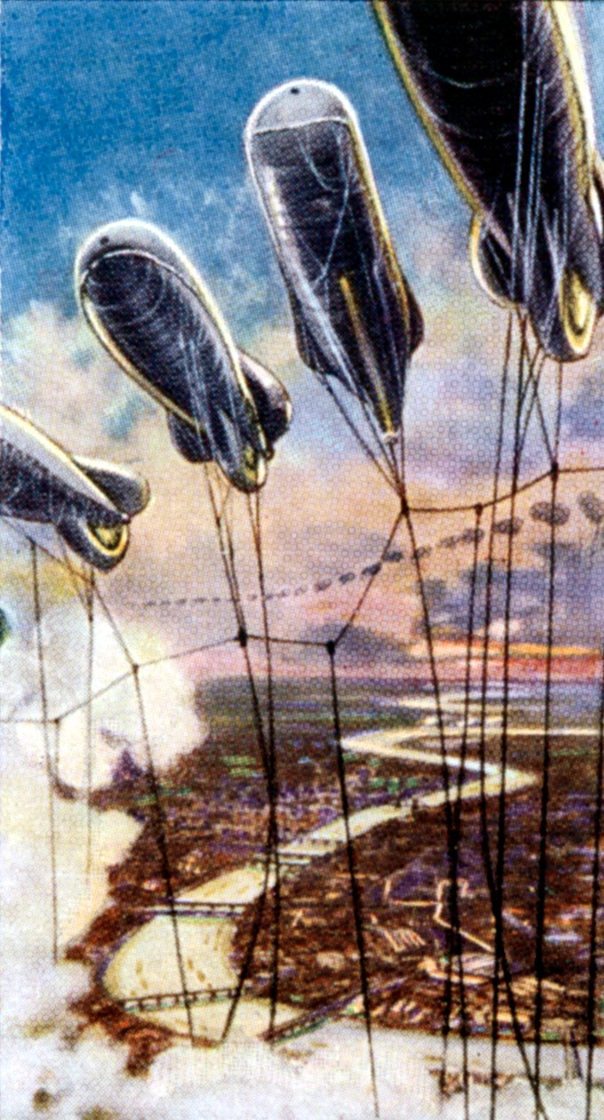 Luftschutzmaßnahmen, Zigarettenkarte, britisch, 1938 von Unbekannt