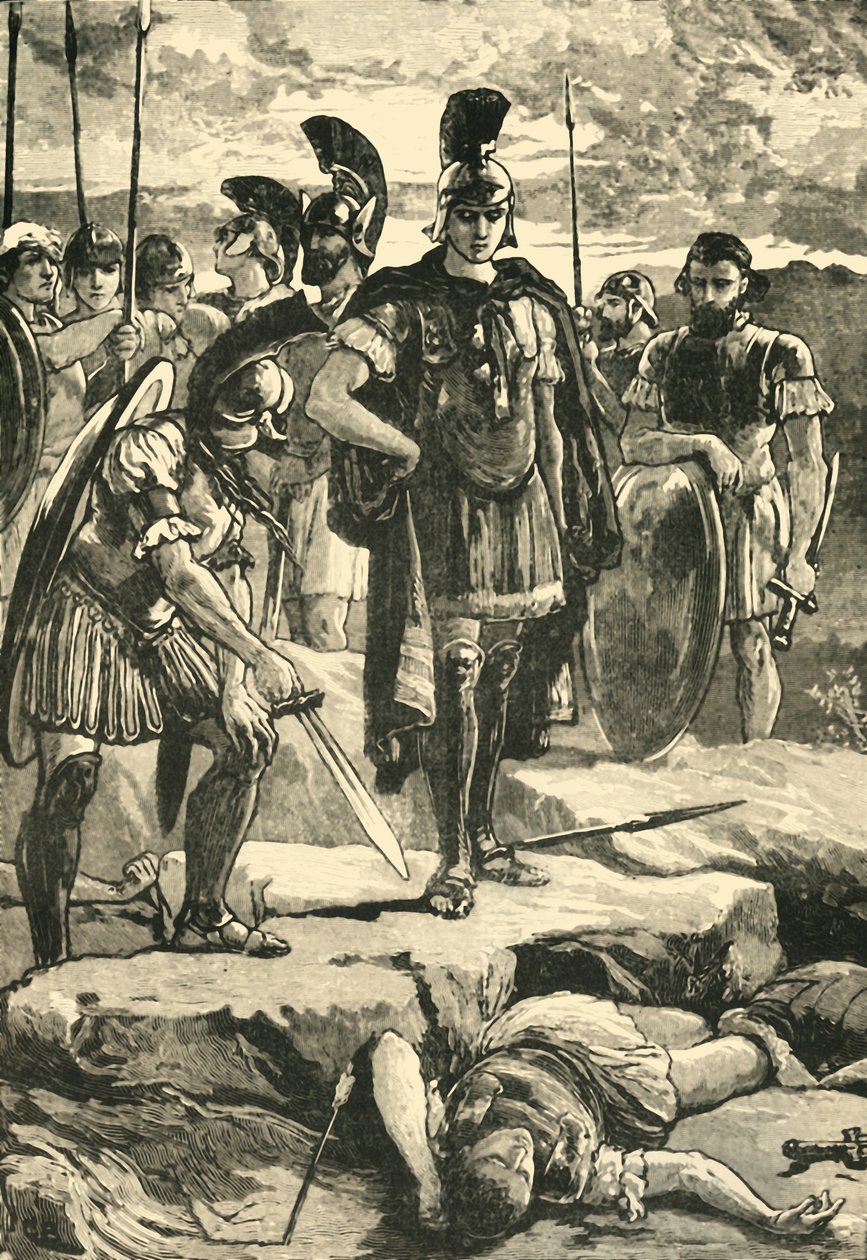 Alexander und der Körper des Darius, 1890 von Unbekannt