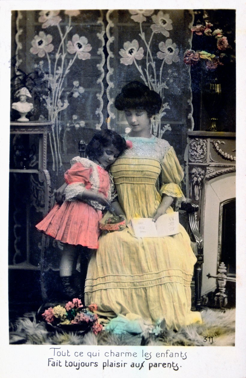 Alles, was die Kinder bezaubert.., französische Postkarte, um 1900 von Unbekannt