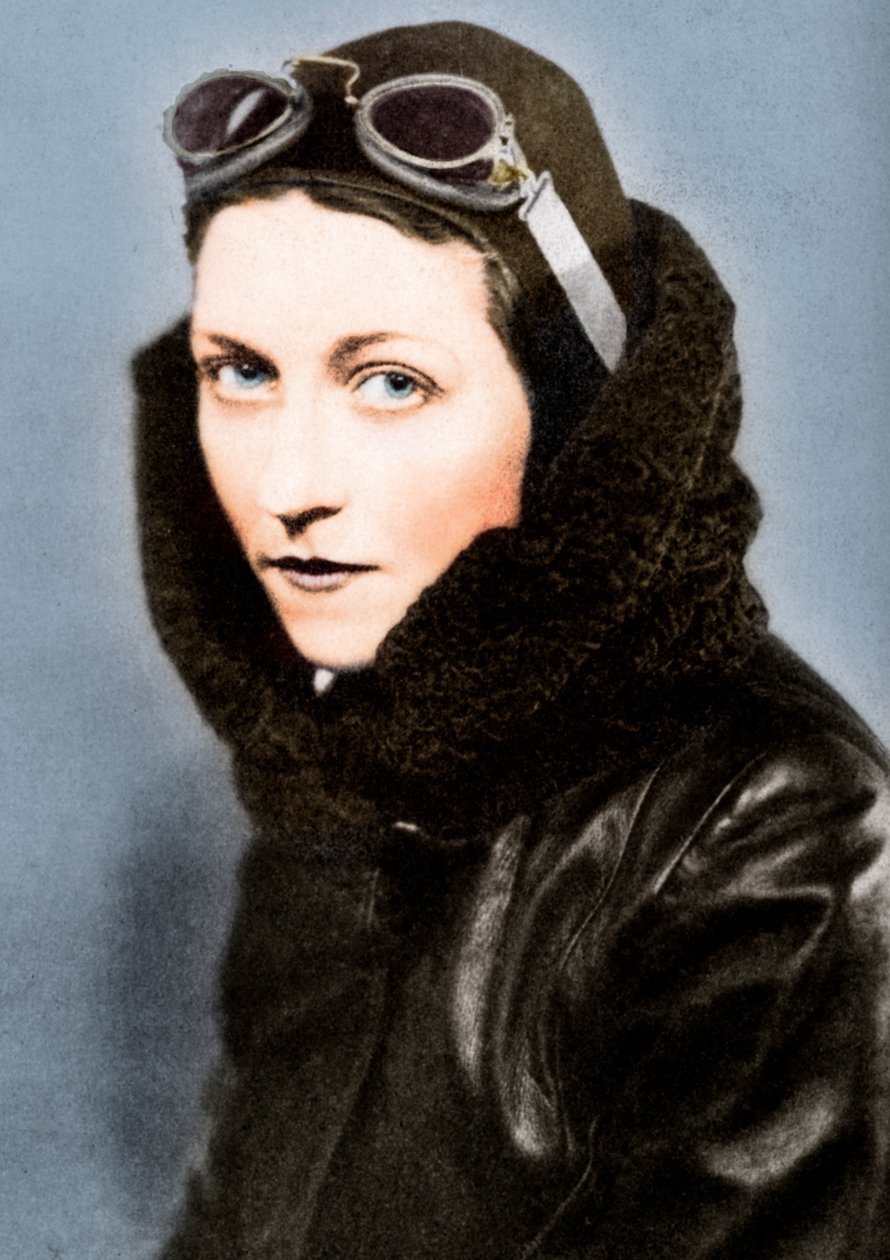 Amy Johnson, Pilotin, ca. 1930er Jahre von Unbekannt