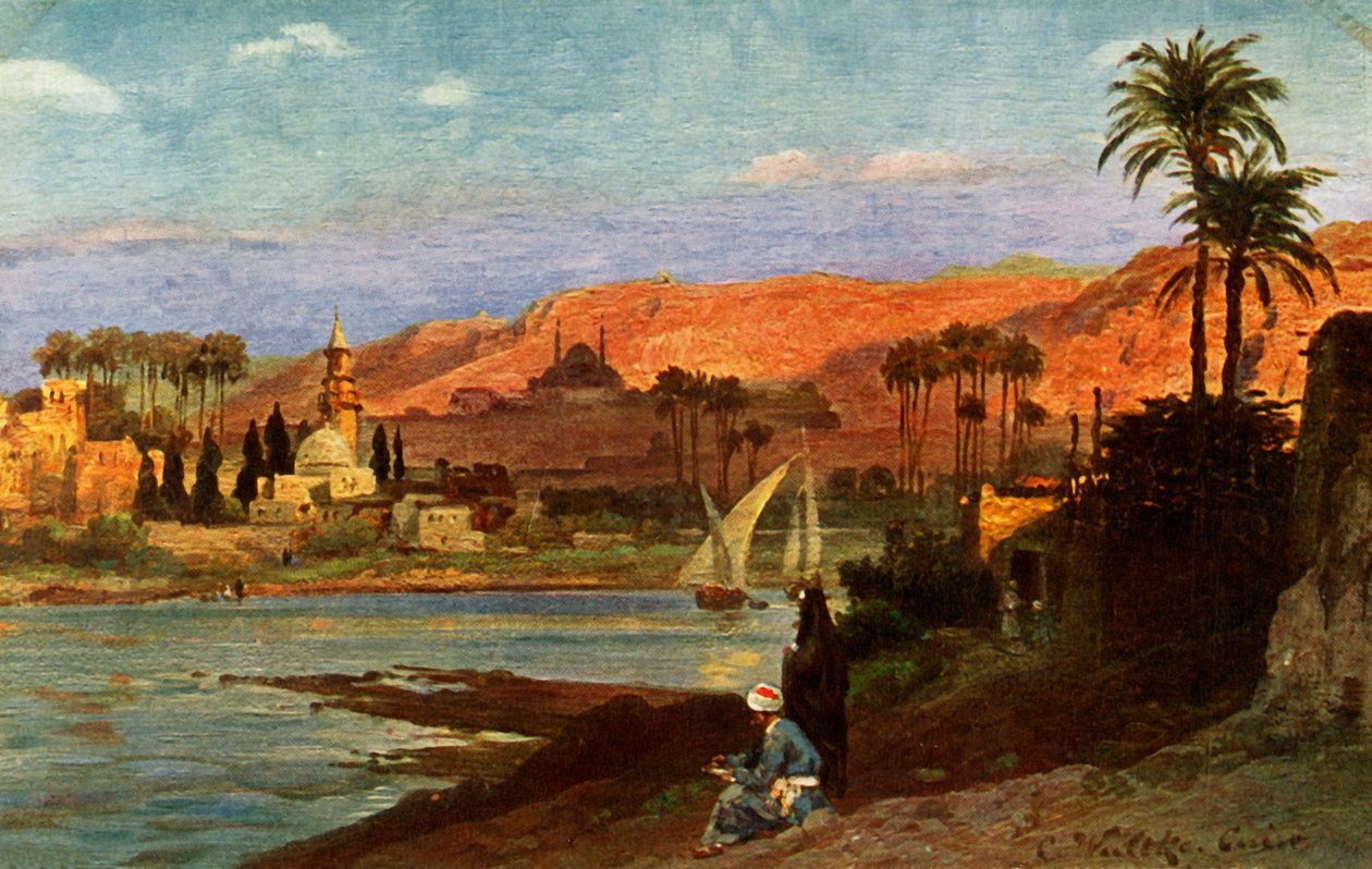 Ein Abend in Gizeh, ca. 1918-ca. 1939 von Unbekannt
