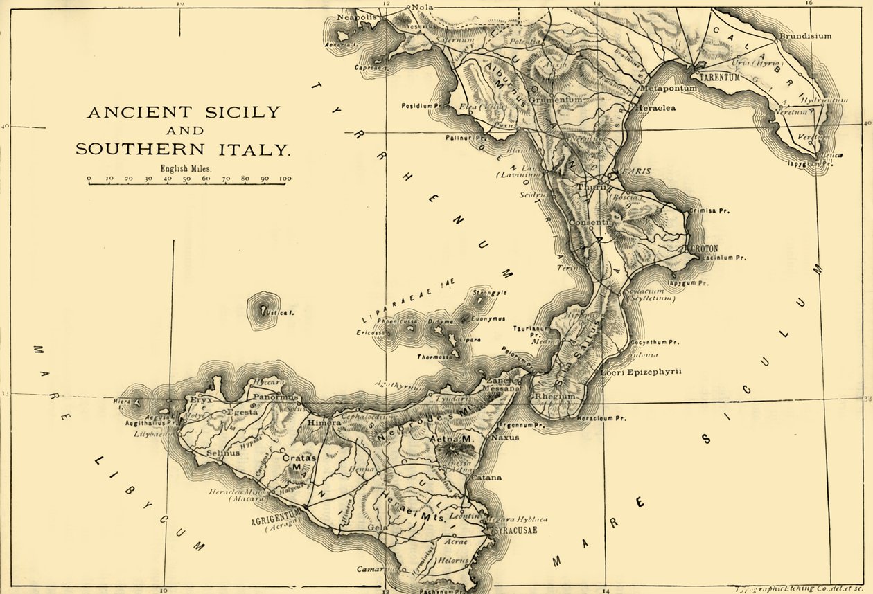 Antikes Sizilien und Süditalien, 1890 von Unbekannt