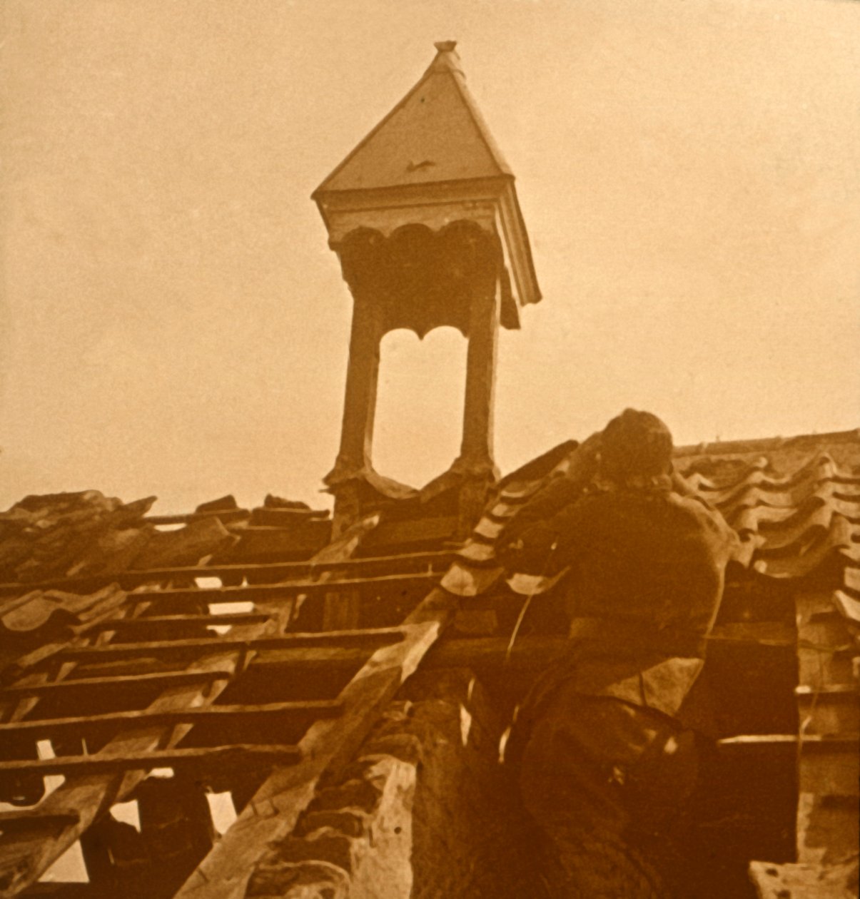 Flugabwehrfeuer, Frontlinie, ca. 1914-ca. 1918 von Unbekannt