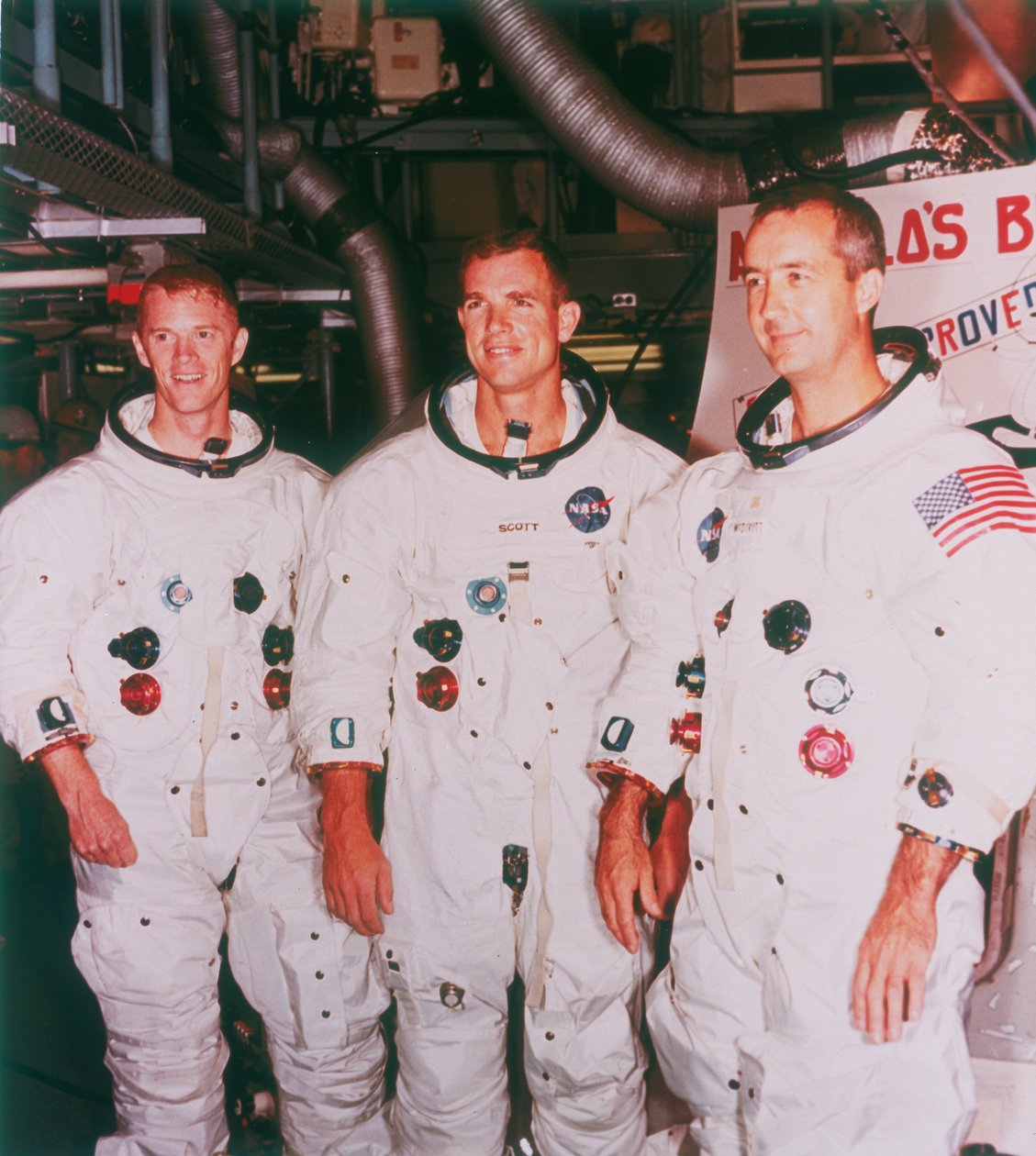 Apollo 9 Astronauten, 1968 von Unbekannt