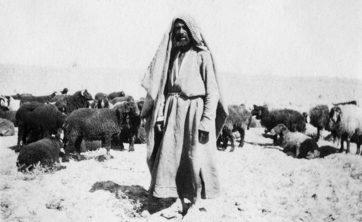 Arabischer Hirte, Kazimain-Gebiet, Irak, 1917-1919 von Unbekannt