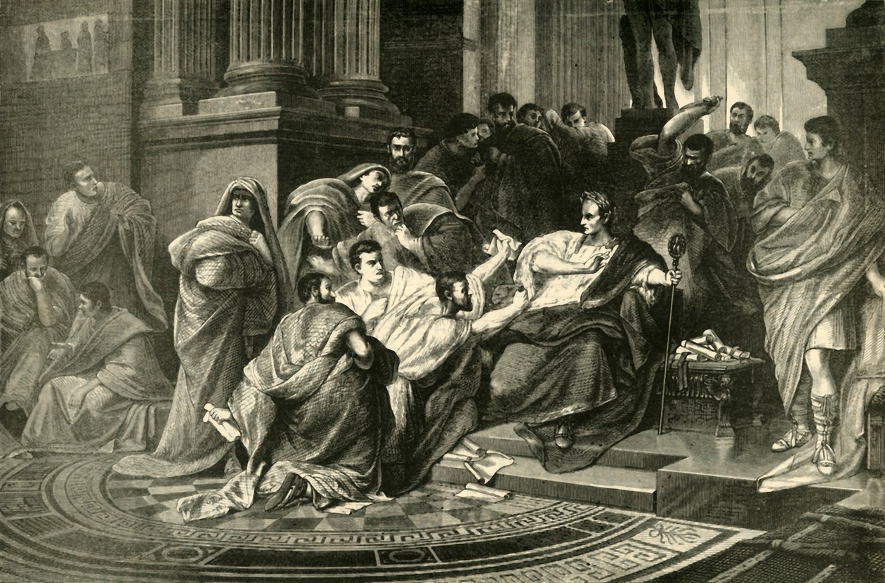 Ermordung von Julius Caesar, 1890 von Unbekannt