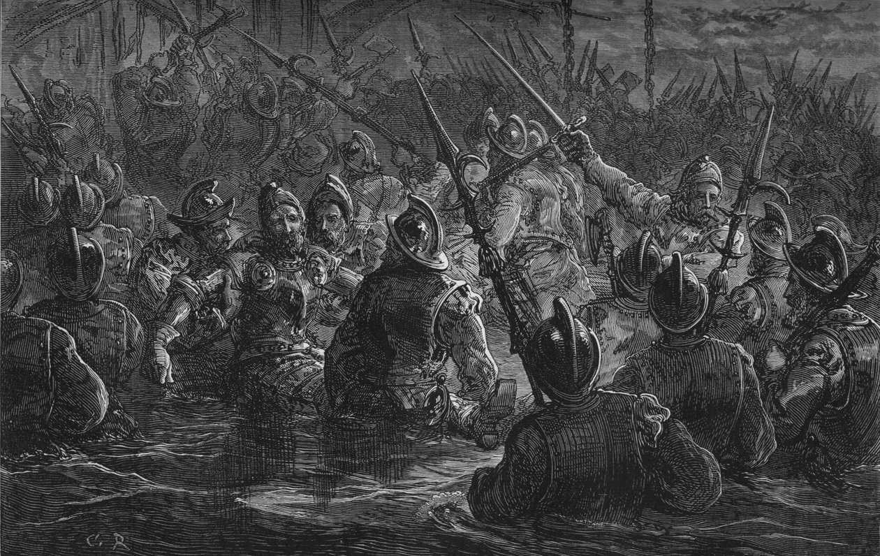 Angriff auf Puerto Rico, 1797, um 1880 von Unbekannt
