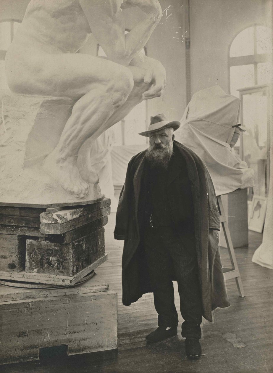 Auguste Rodin in seinem Studio von Unbekannt