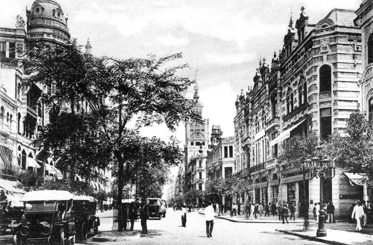 Avenida Rio Branco, Rio de Janeiro, Brasilien, ca. 1920er von Unbekannt