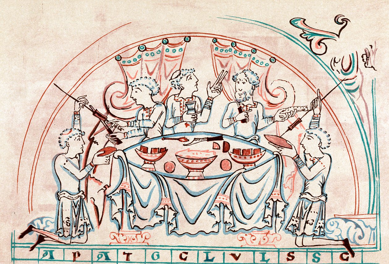 Bankett, 11. Jahrhundert von Unbekannt