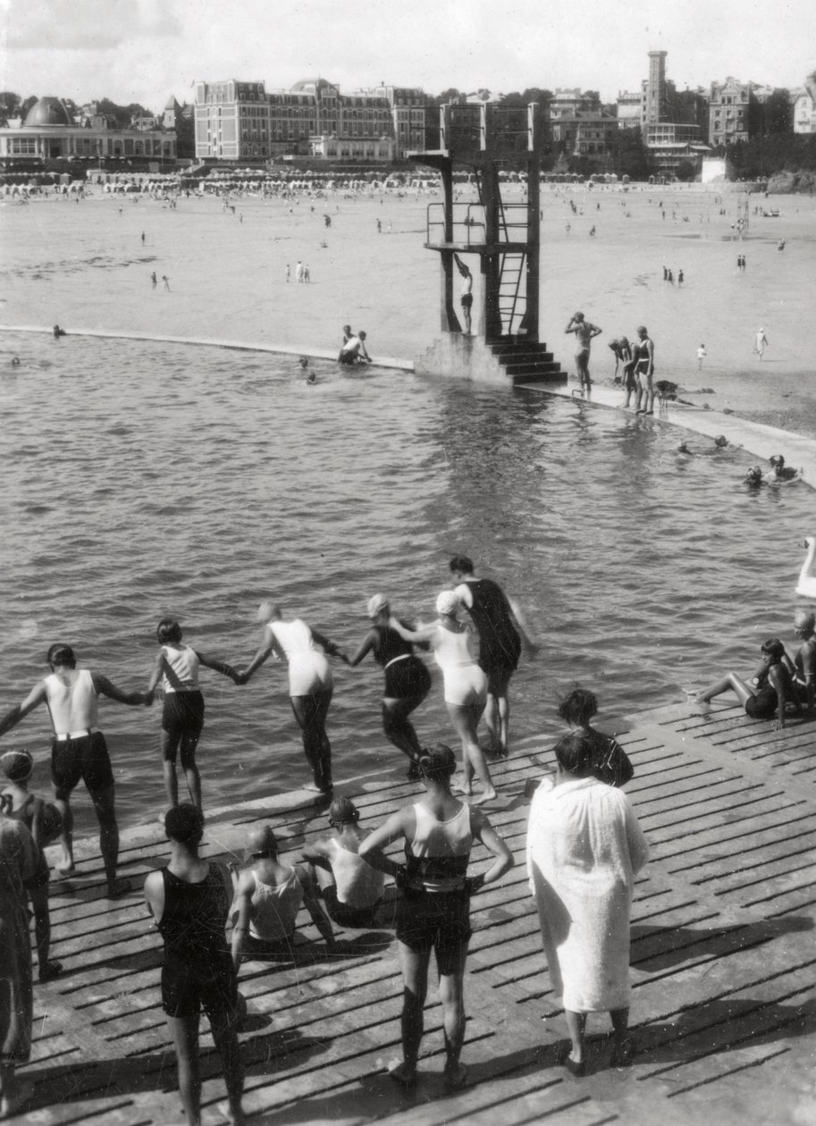 Schwimmbecken, Dinard, Bretagne, Frankreich, 20. Jahrhundert von Unbekannt
