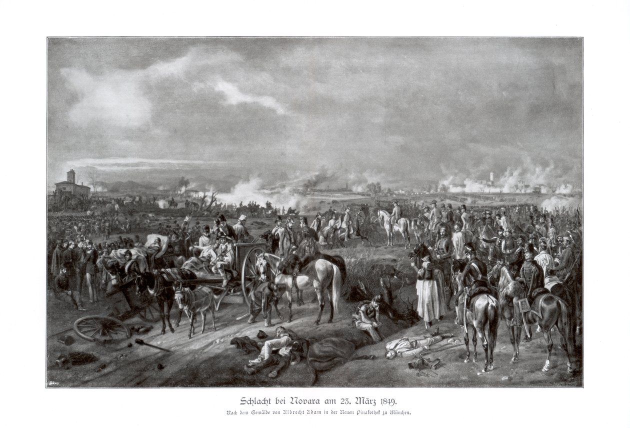 Schlacht von Novara, Italien, 23. März 1849, 1900 von Unbekannt
