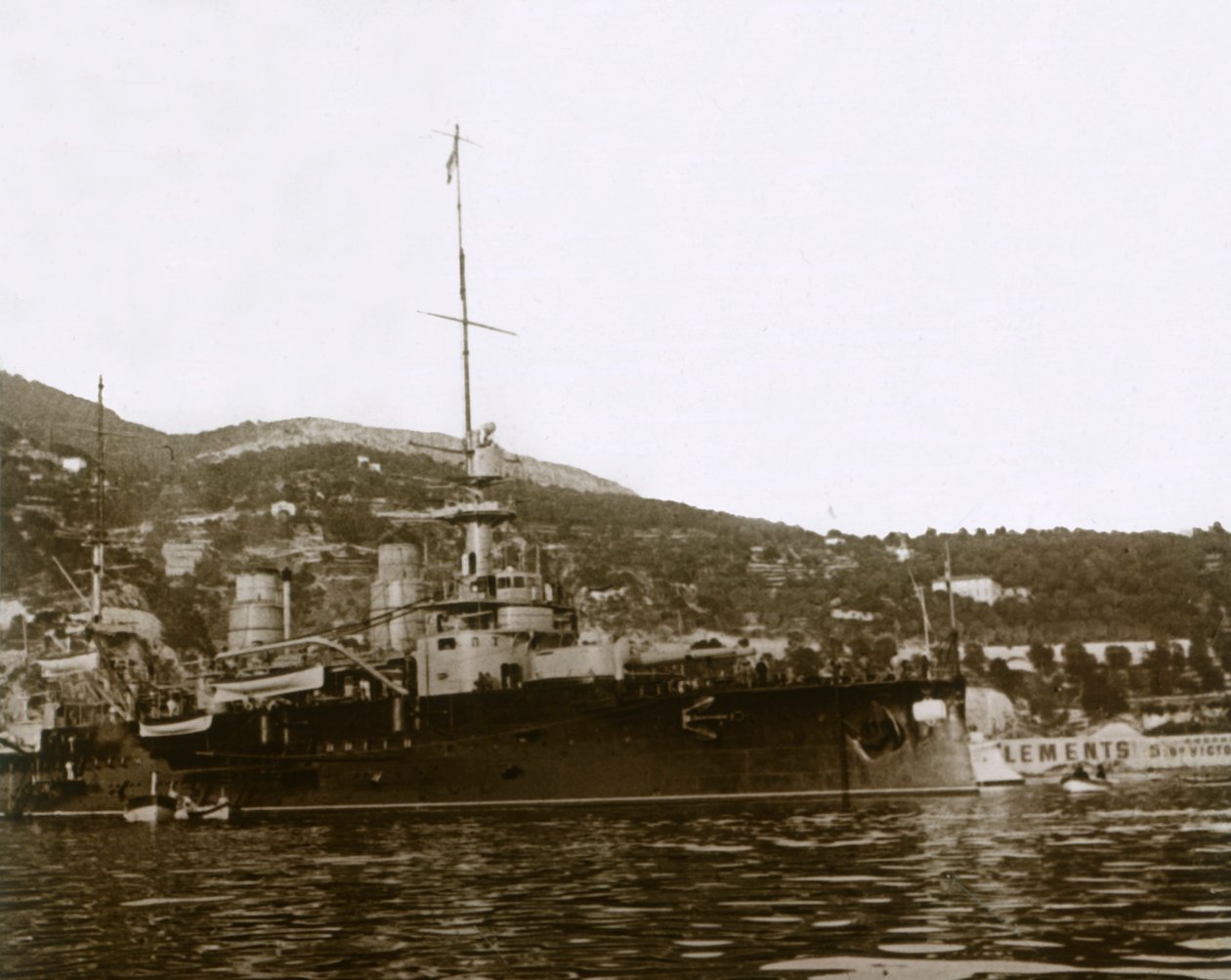 Schlachtschiff in Villefranche, Frankreich, ca. 1914-1918 von Unbekannt