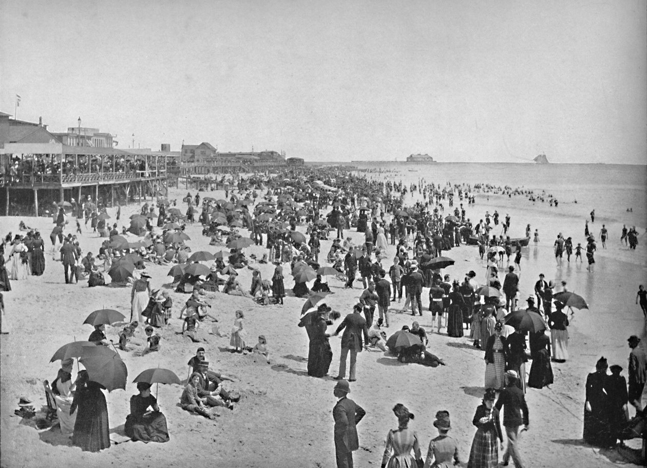 Strand in Atlantic City, New Jersey, um 1897 von Unbekannt