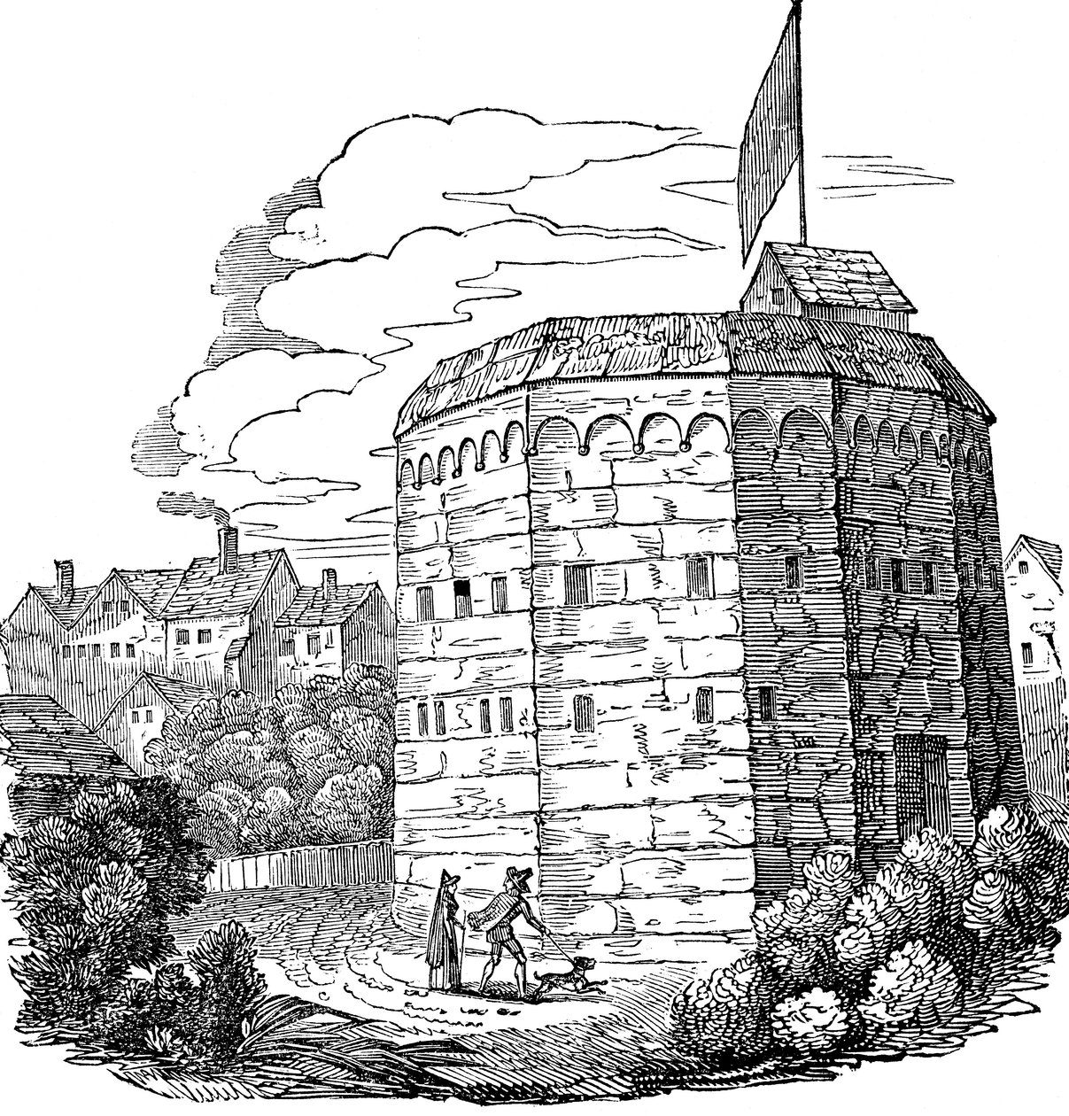 Bear Garden, Southwark, London, 1574 von Unbekannt