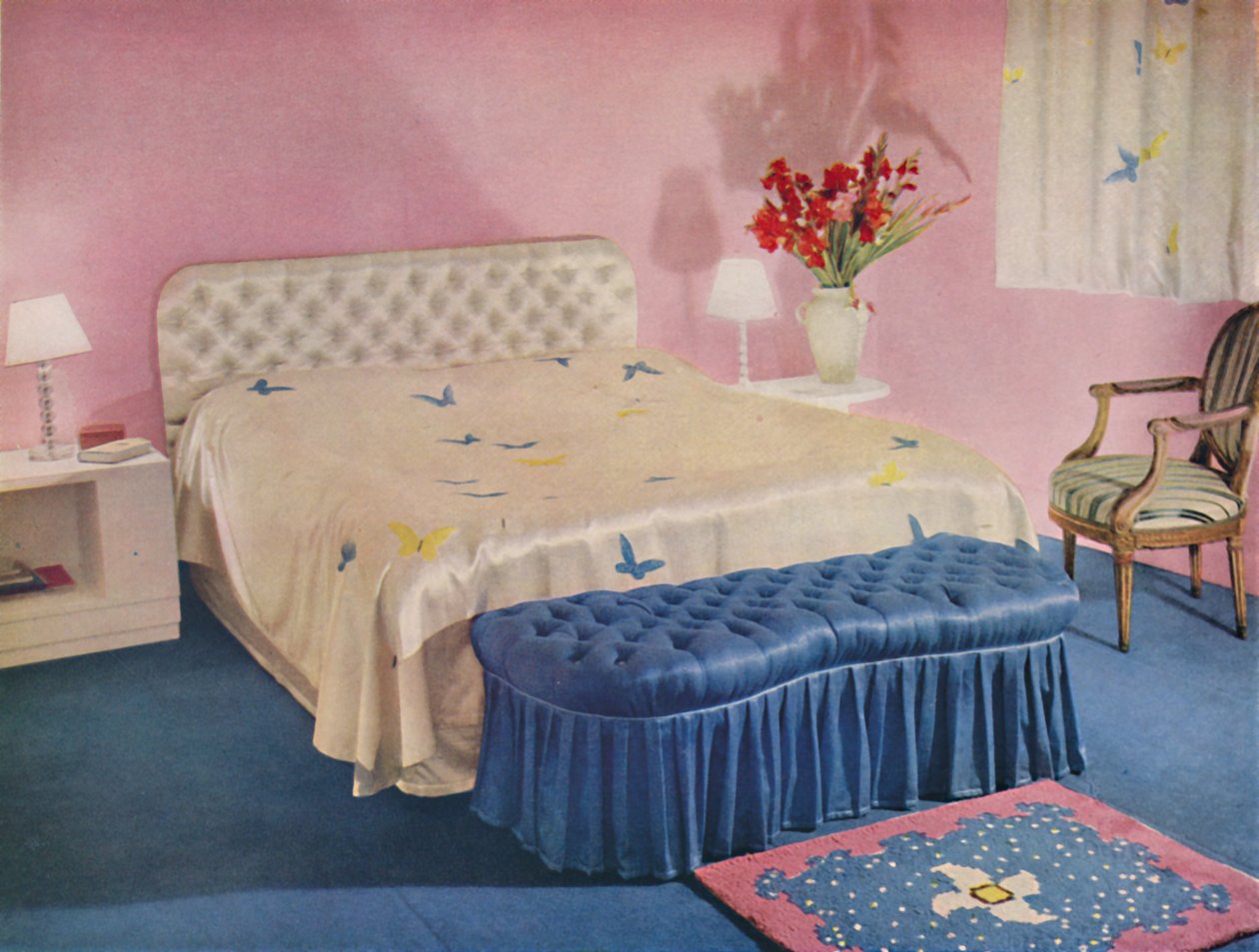 Schlafzimmer entworfen von Green and Abbott, Ltd., 1939 von Unbekannt