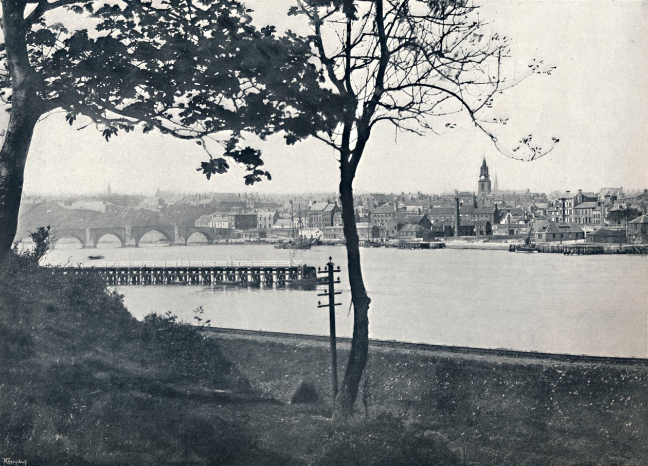 Berwick - Von Spittal, Berwick-Brücke zeigend, 1895 von Unbekannt