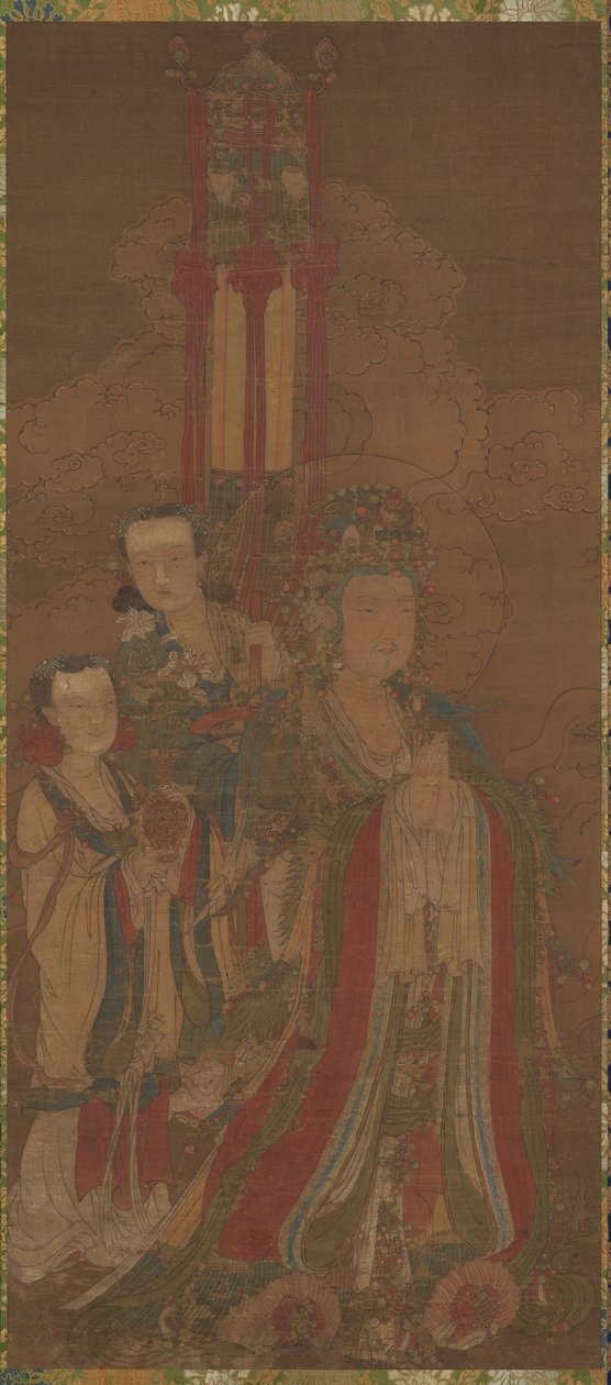 Bodhisattva und Begleiter von Unbekannt