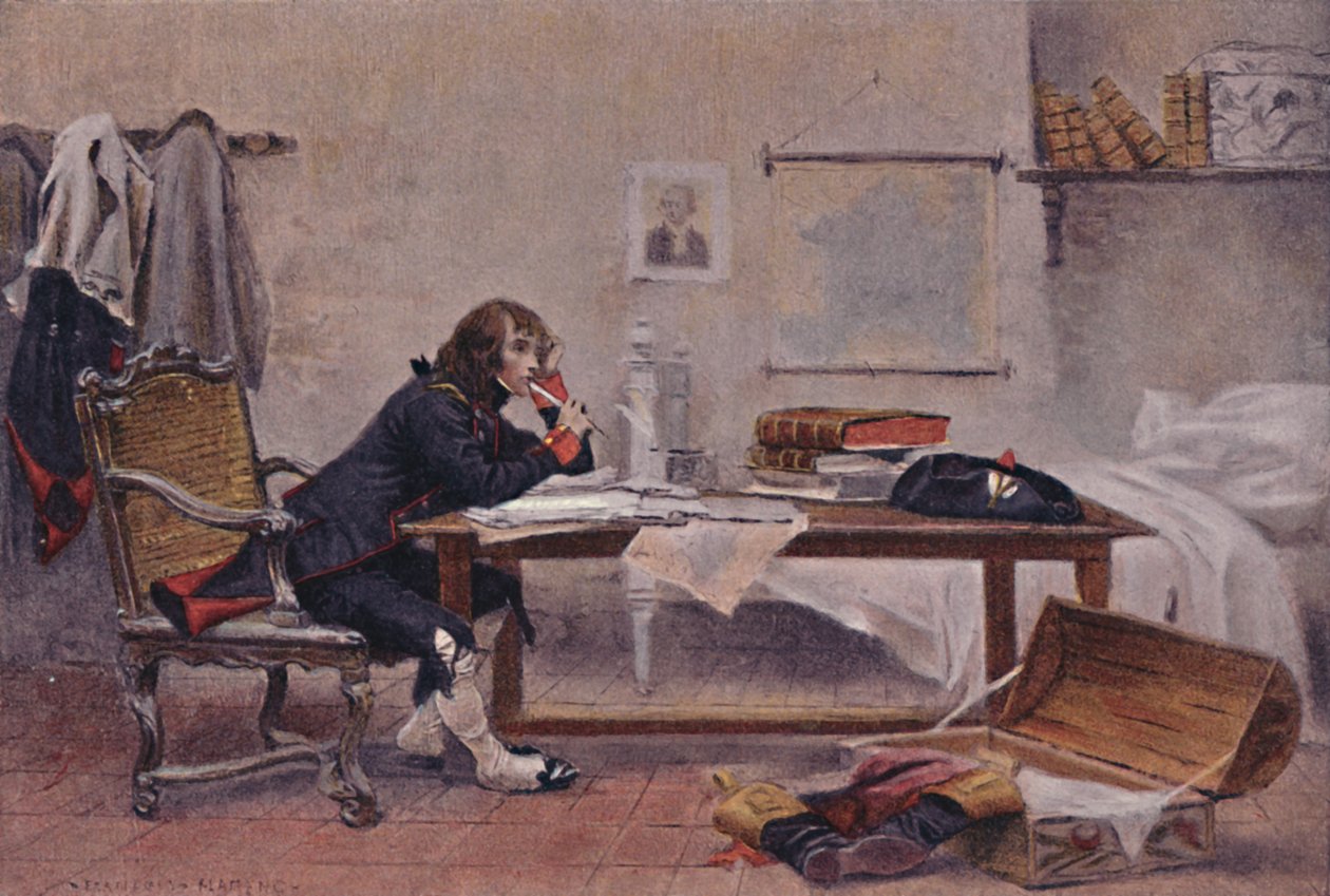 Bonaparte in Auxonne, 1788, 1896 von Unbekannt