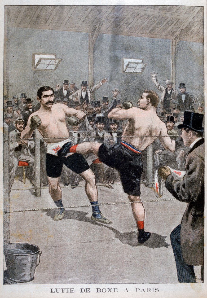 Boxen in Paris, 1899 von Unbekannt