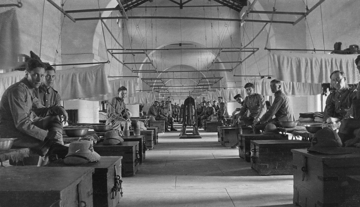 Britische Armeekaserne, Agra, Indien, 1916-1917 von Unbekannt