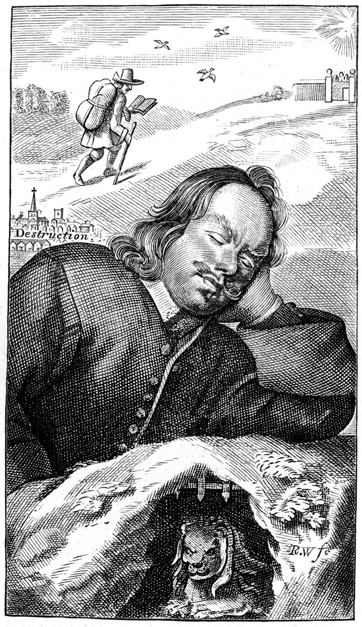 Bunyans Traum, 1680, 1893 von Unbekannt