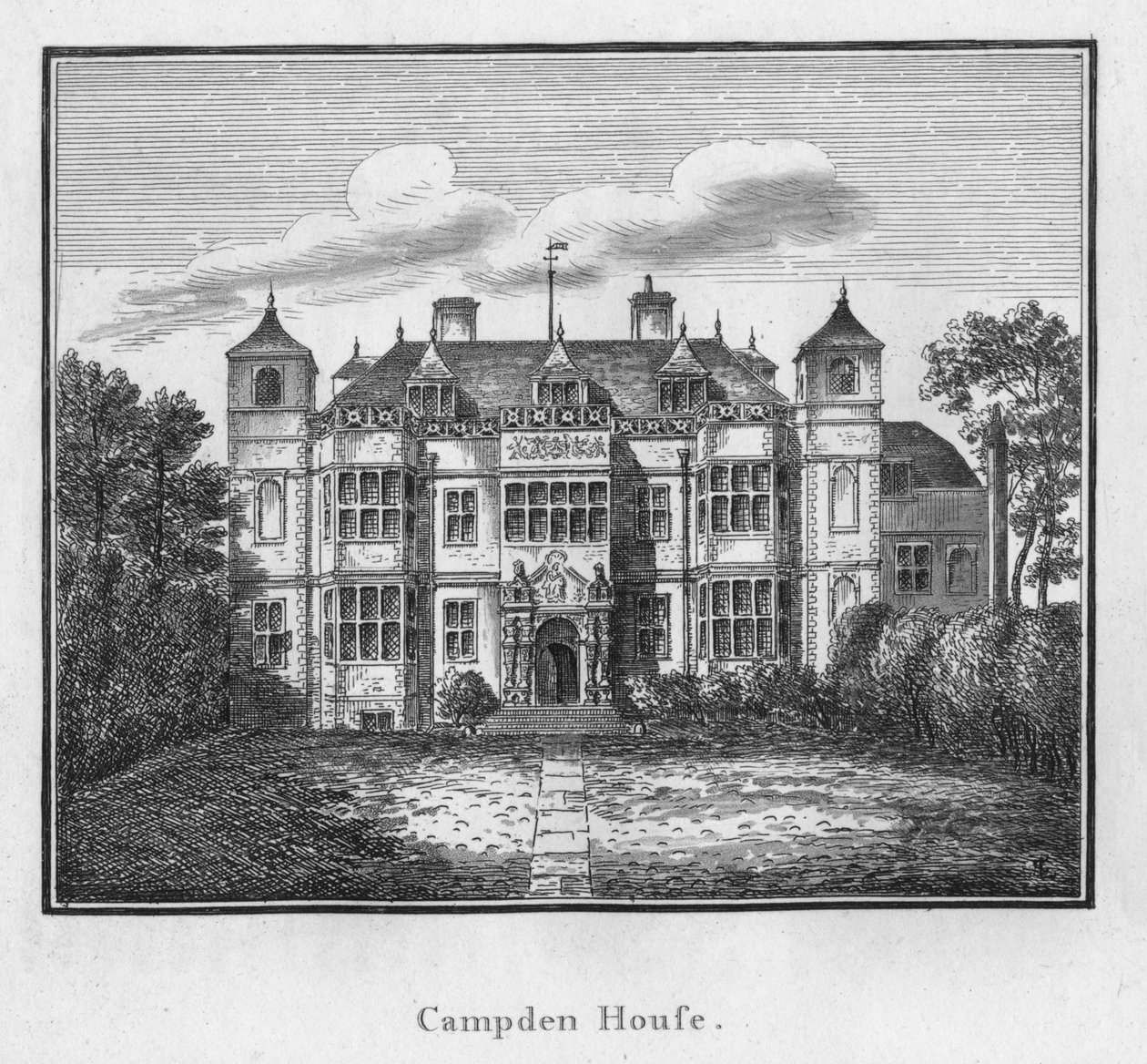 Campden House, um 1792 von Unbekannt