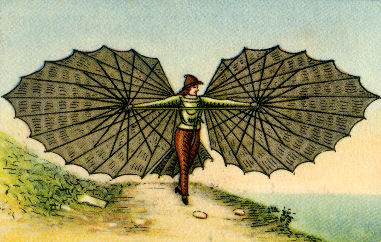 Caprettis Flugmaschine, 1877, 1932 von Unbekannt