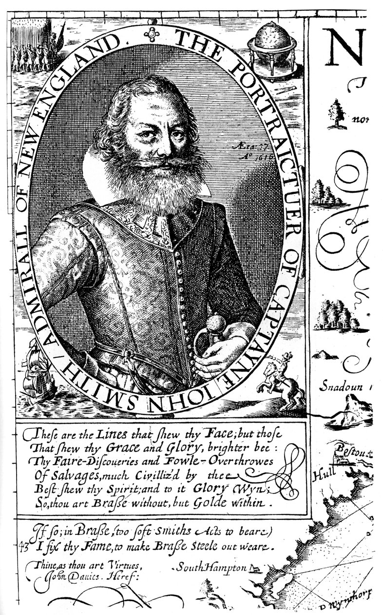 Kapitän John Smith, Virginia-Kolonist, 1624, 1893 von Unbekannt