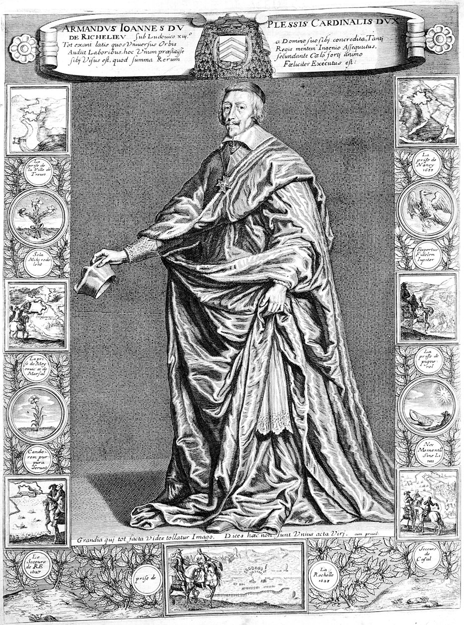 Kardinal Richelieu, ca. 1637, 18. Jahrhundert von Unbekannt