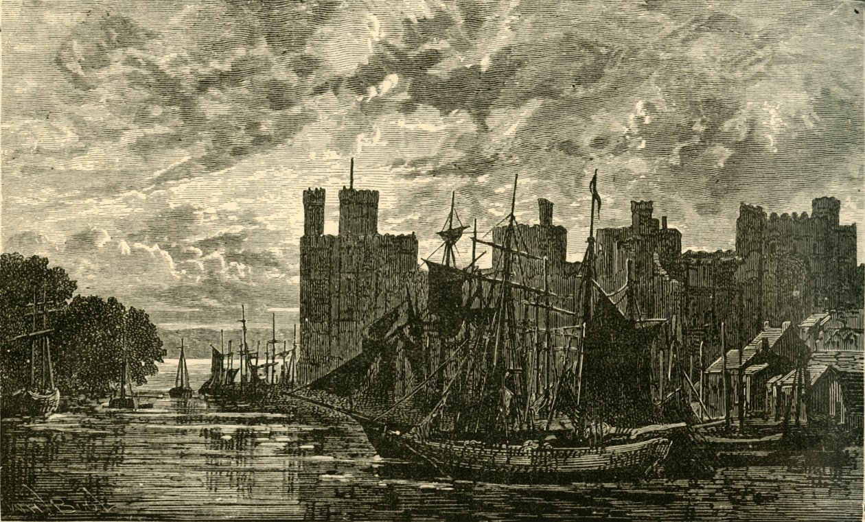 Carnarvon Castle, 1898 von Unbekannt
