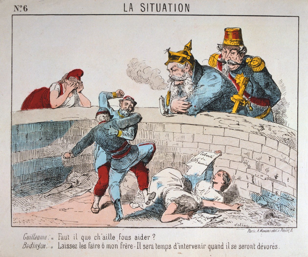 Karikatur, Pariser Kommune, 1871 von Unbekannt