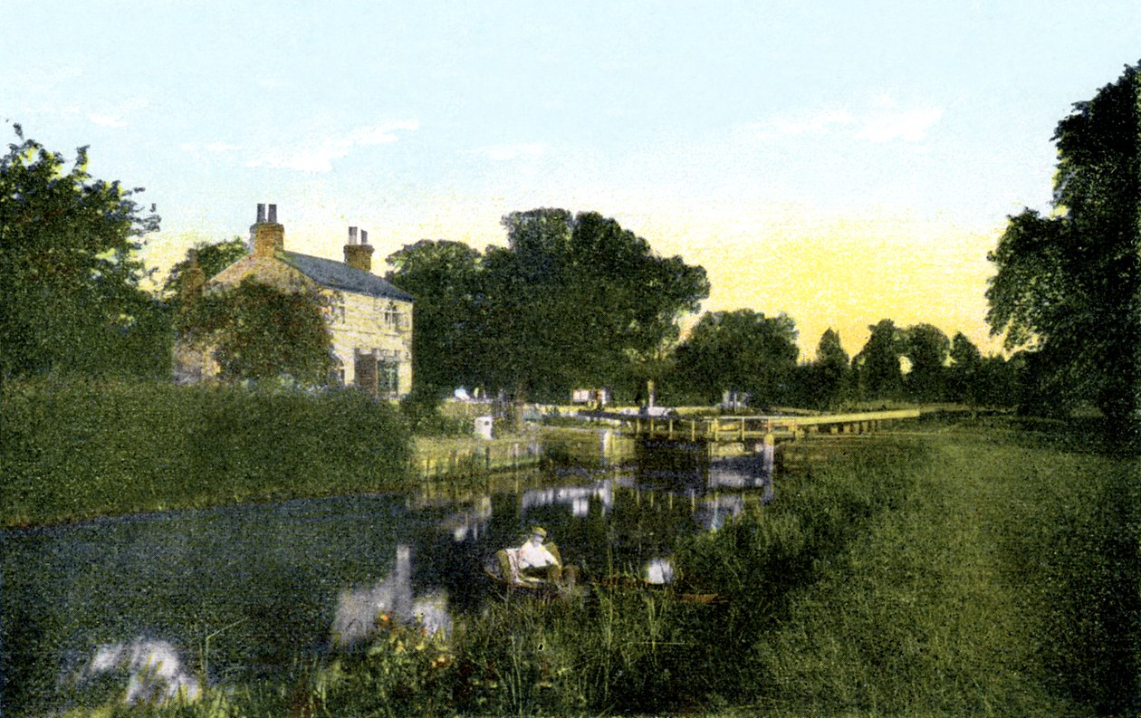 Caversham Lock, Berkshire, 20. Jahrhundert von Unbekannt