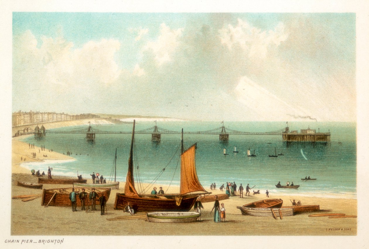 Kettenpier, Brighton, Sussex, um 1889 von Unbekannt