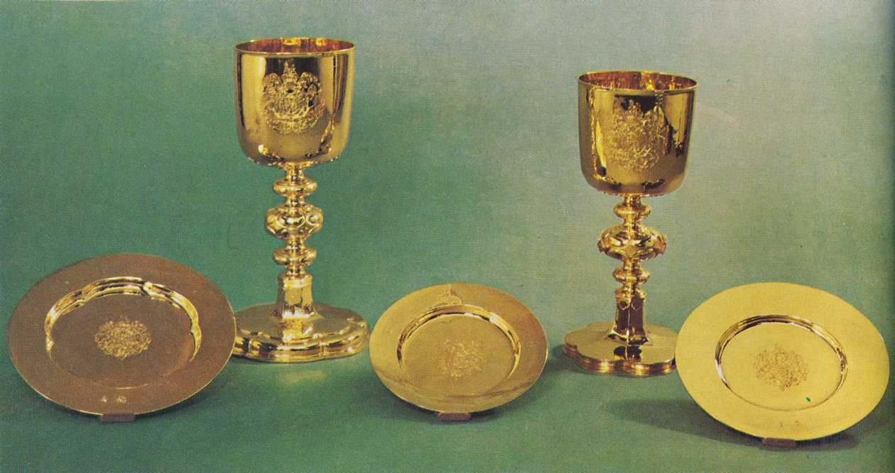 Kelche und Patene, 1953 von Unbekannt