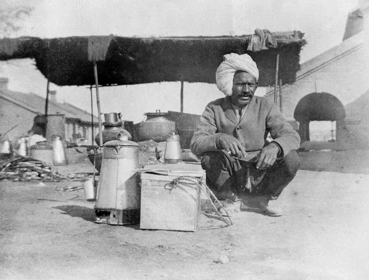 Char-wallah, Howshera, 1917 von Unbekannt