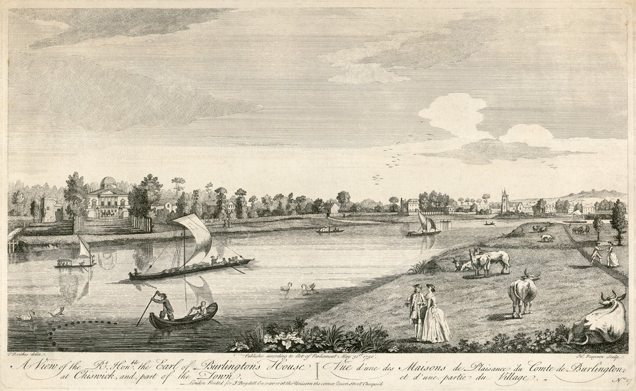 Chiswick House, London, 1750 von Unbekannt