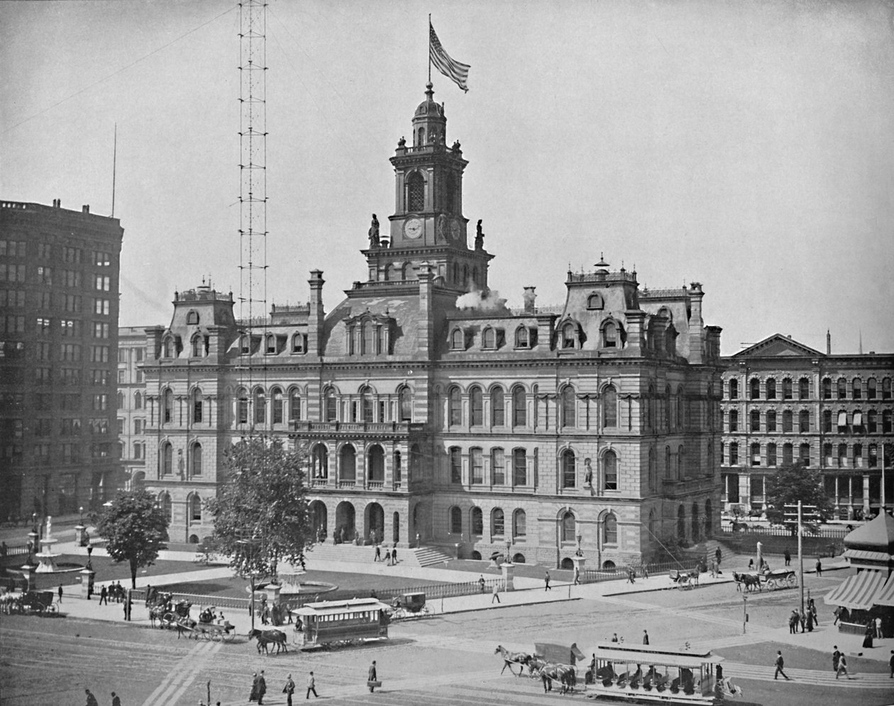 Rathaus, Detroit, Michigan, um 1897 von Unbekannt