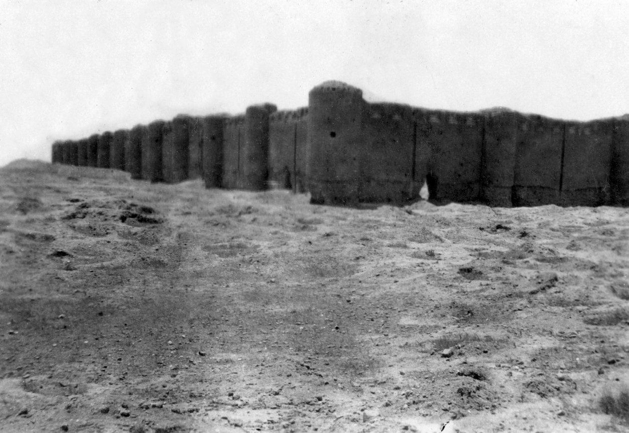 Stadtmauern, Samarra, Mesopotamien, 1918 von Unbekannt