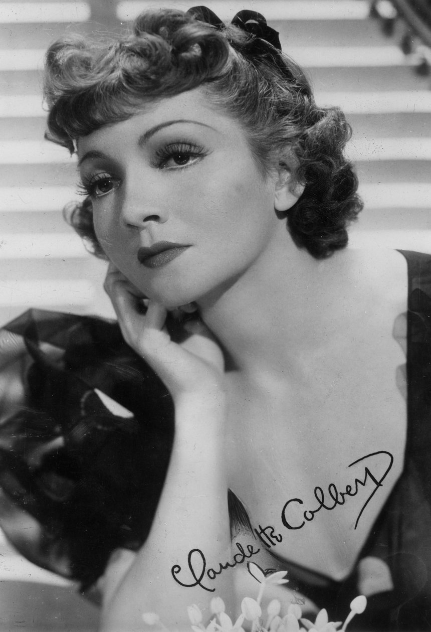 Claudette Colbert, amerikanische Schauspielerin, 20. Jahrhundert von Unbekannt