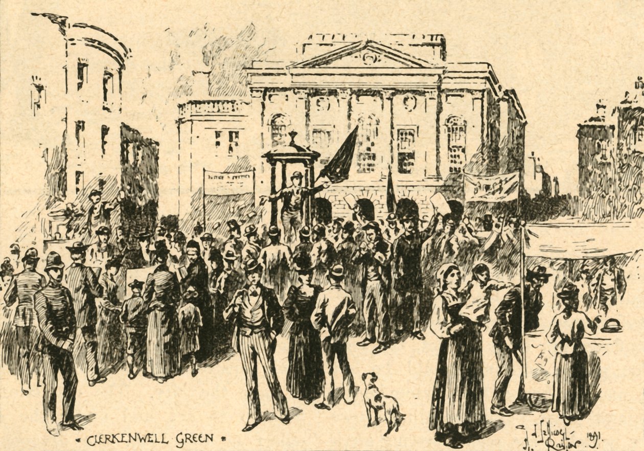 Clerkenwell Green, London, ca. 1890 von Unbekannt