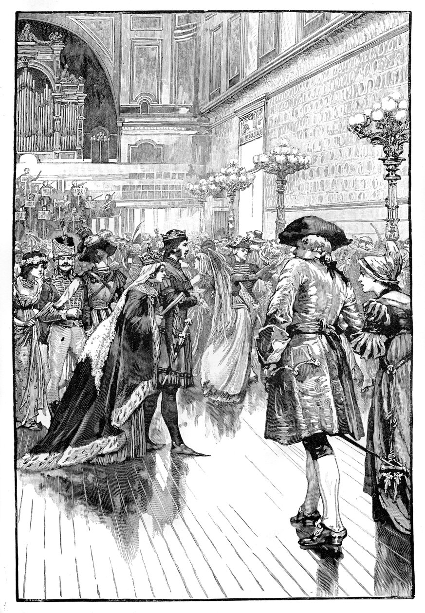 Kostümball im Buckingham Palace, ca. 1840er Jahre von Unbekannt
