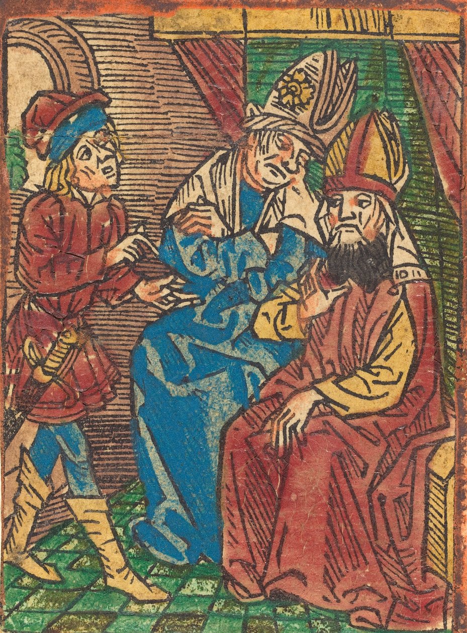 Rat der Hohepriester, ca. 1490 von Unbekannt