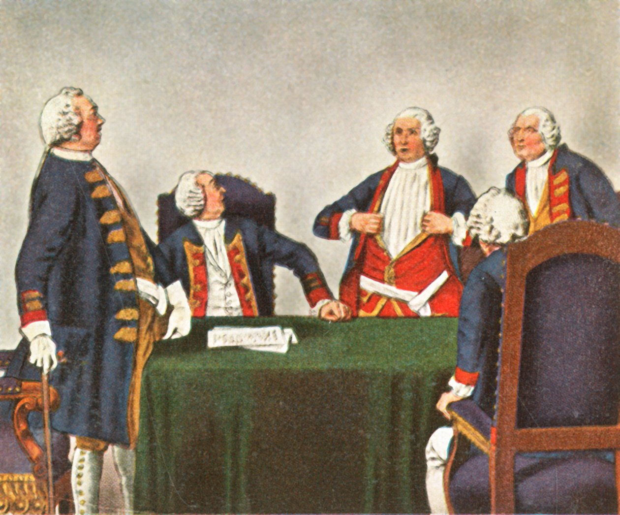 Kriegsrat in Köpenick, 1730, 1936 von Unbekannt