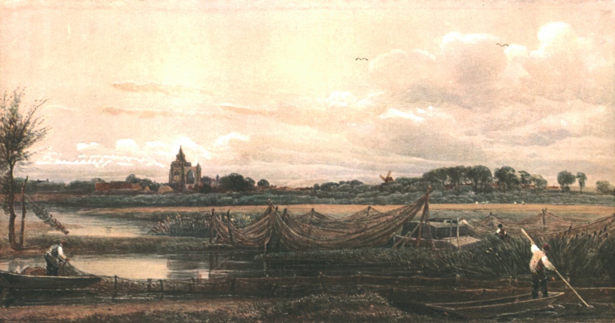 Crowland Abbey, um 1833, um 1900 von Unbekannt