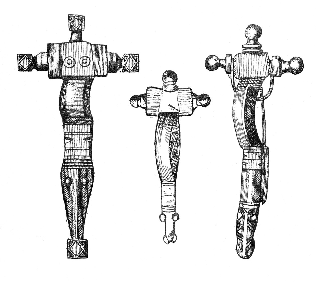 Kreuzförmige Fibeln, 1893 von Unbekannt