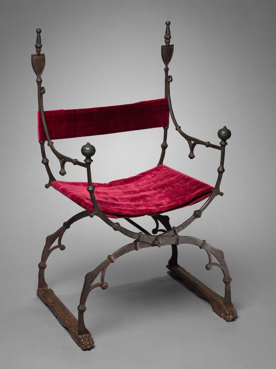 Curule-Klappstuhl, um 1450-1500 von Unbekannt