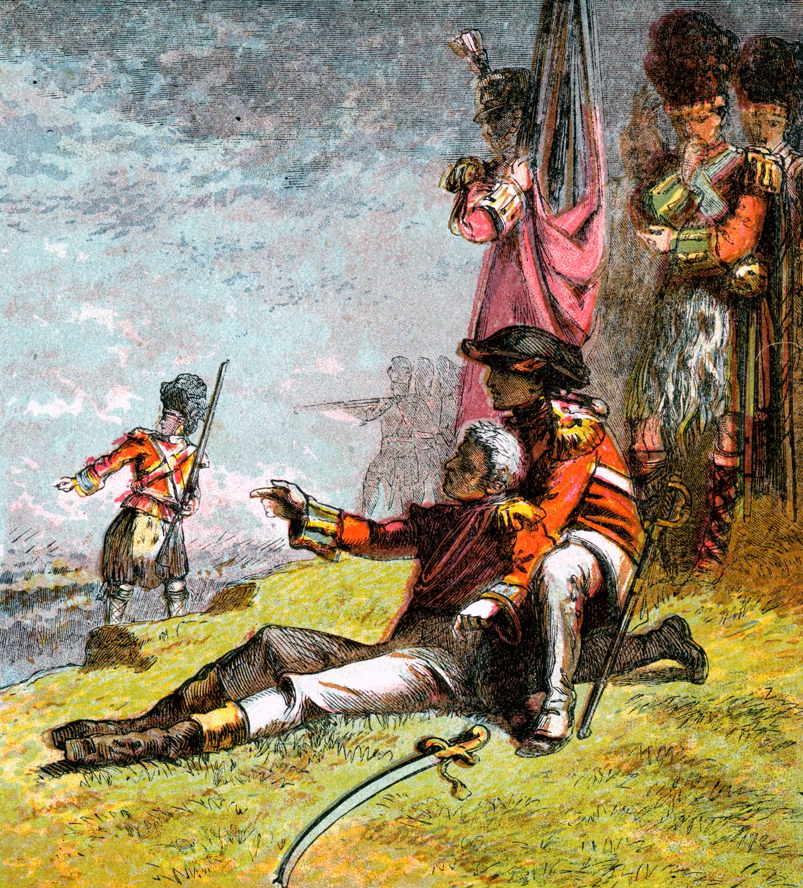 Tod von General Wolfe, 1759 um 1850er Jahre von Unbekannt